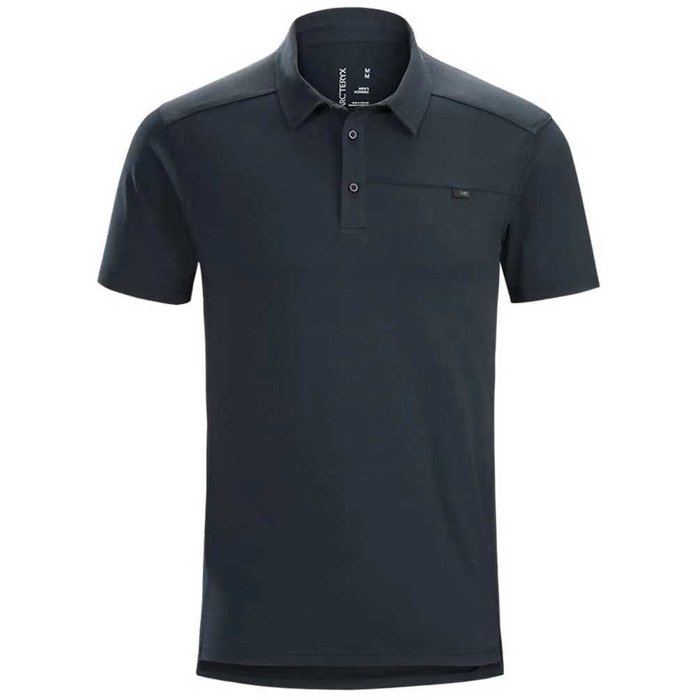 Arc'teryx Captive Short Sleeve Polo Shirt Black Large